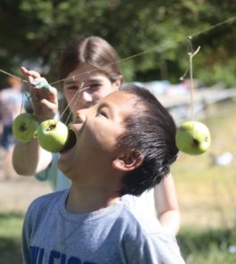 apple on a string