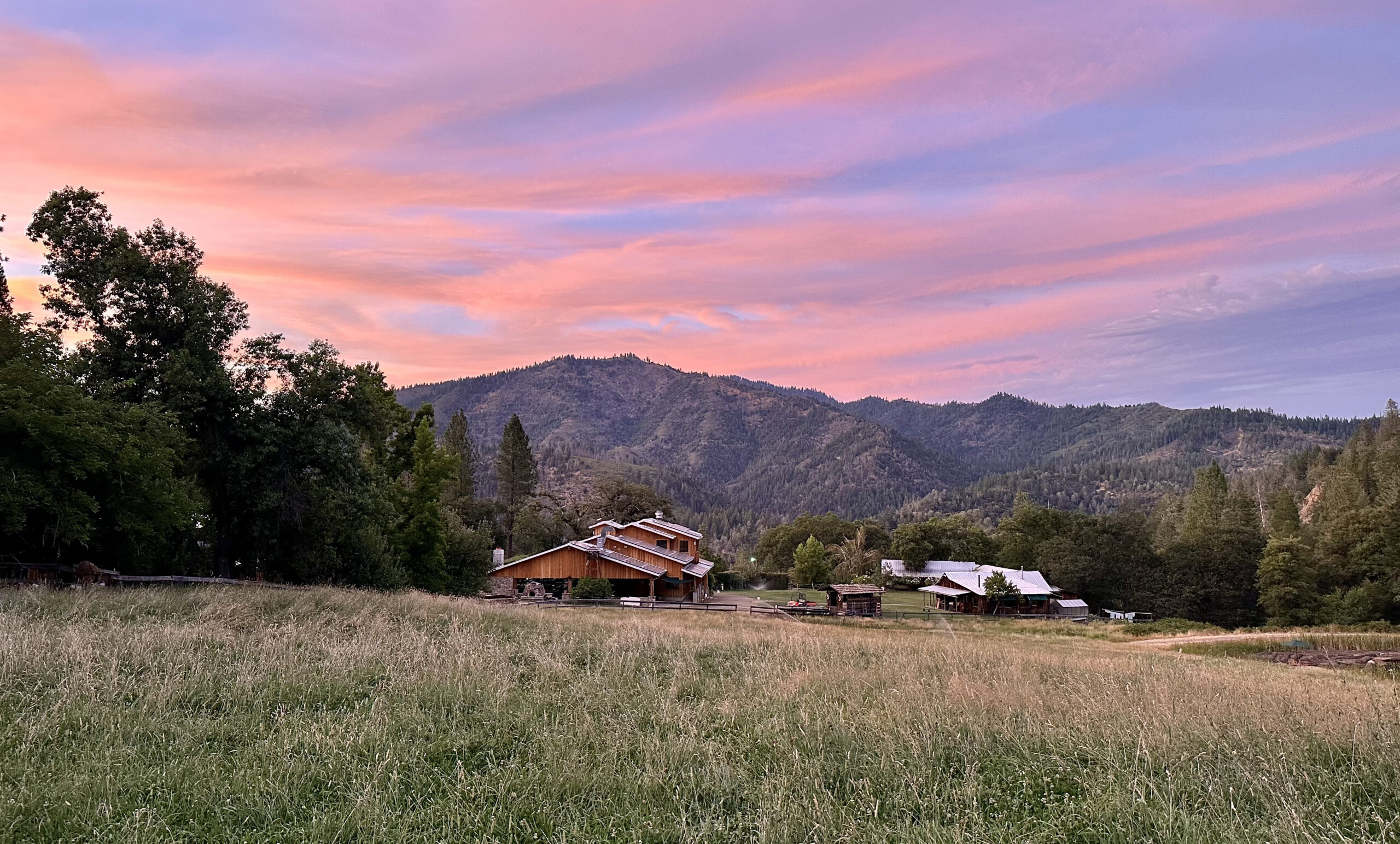 sunset over Friendship Hill