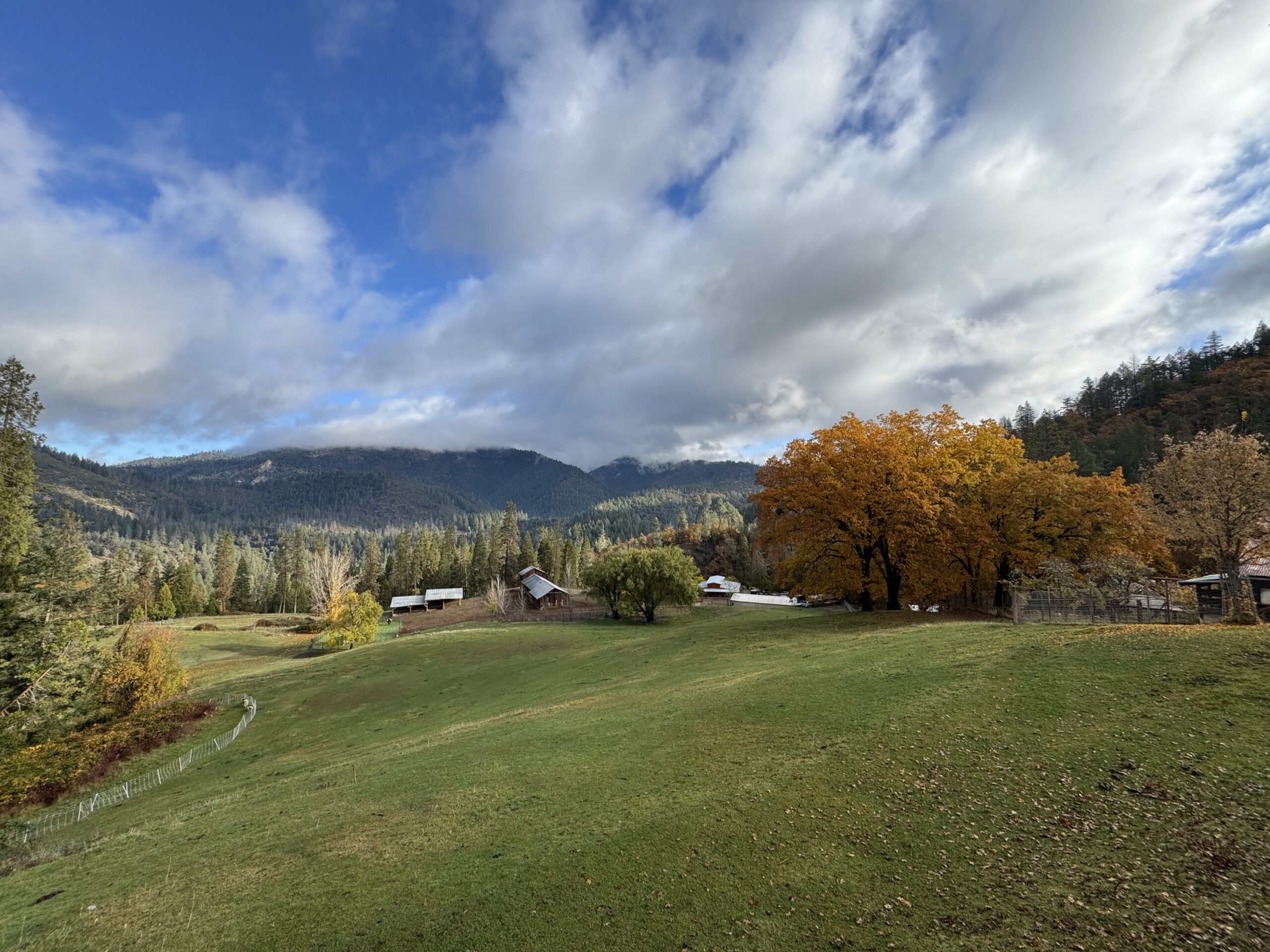 barn hill in the fall